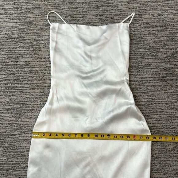 NWT ELLIATT Aisle Dress Satin White Maxi XS - Picture 13 of 16